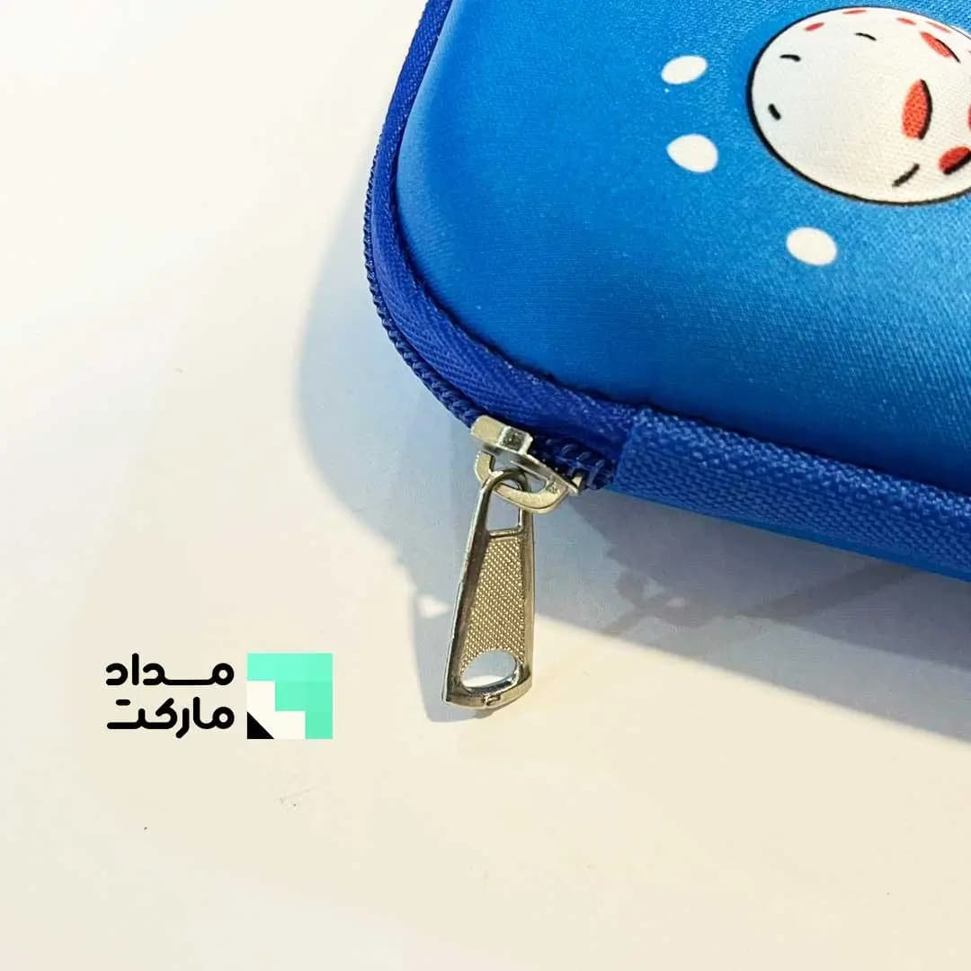جامدادی تبلتی پارچه ای سرمه ای طرح موشک — تصویر ۳