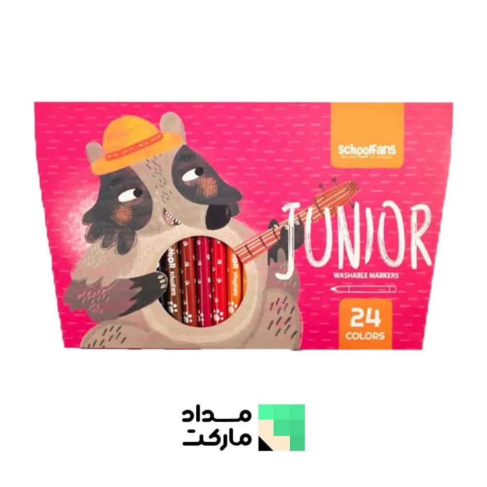 ماژیک رنگی اسکول فنز جونیور 24 رنگ