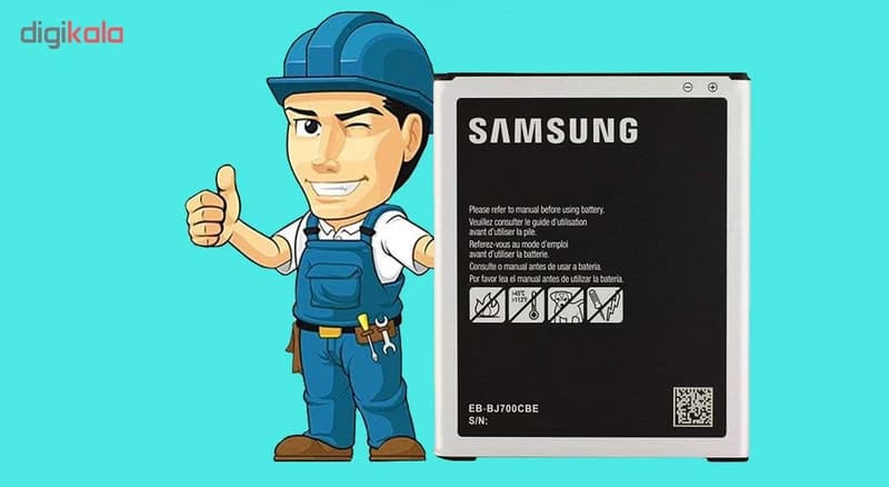 باتری موبایل مدل EB-BJ700CBE ظرفیت 3000 میلی آمپر ساعت مناسب برای گوشی موبایل سامسونگ Galaxy J7 کدm23220 — تصویر ۲