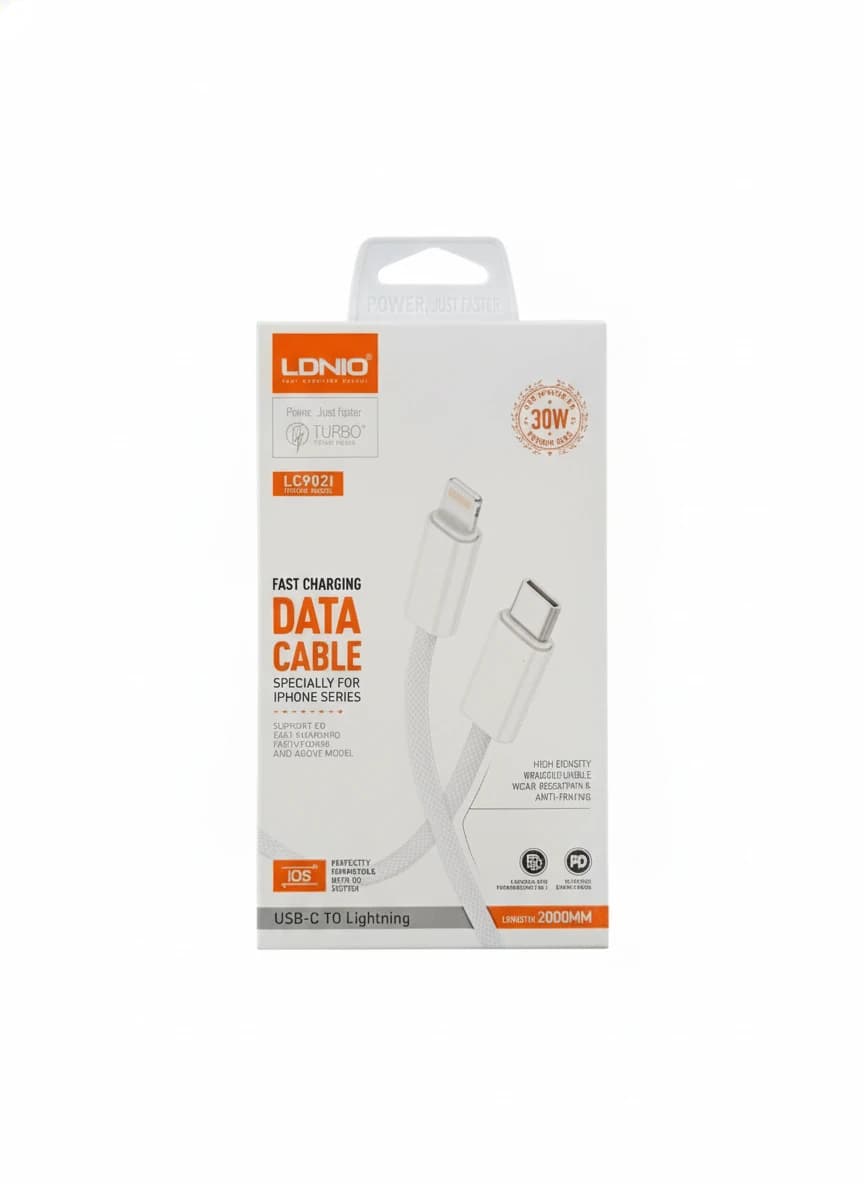 کابل تایپ سی به لایتنینگ LDNIO 902