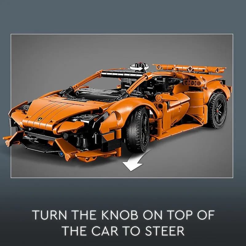 لگو تکنیک Lamborghini Huracán Tecnica Orange 42196 — تصویر ۶