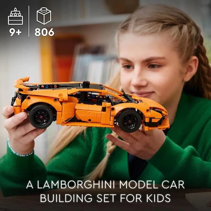 لگو تکنیک Lamborghini Huracán Tecnica Orange 42196 — تصویر ۲