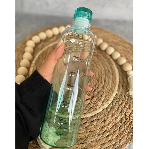 بطری آب پیرکس رنگی وارداتی حجم 500 میلی لیتر — تصویر ۳