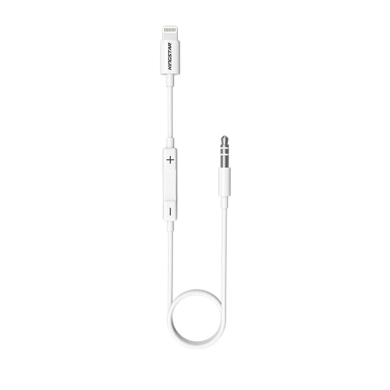 کابل تبدیل لایتنینگ به AUX کینگ استار مدل KAC68 طول 0.95 متر کدm23166 — تصویر ۲