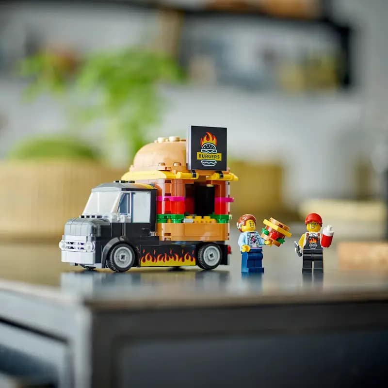 لگو City مدل Burger Truck کد 60404 — تصویر ۳