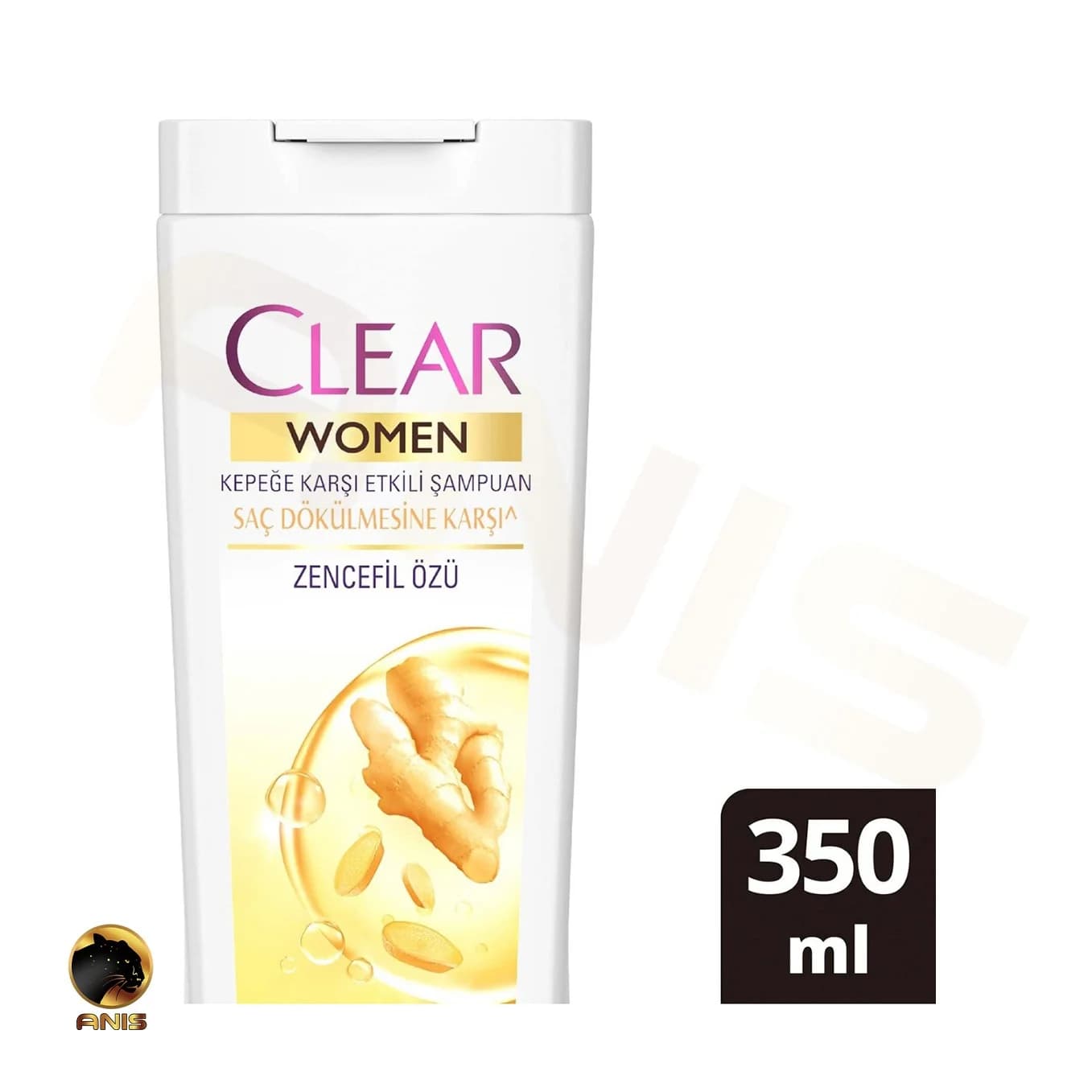 شامپو کلیر زنجبیل ضد شوره زنانه clear حجم 350 میل — تصویر ۲