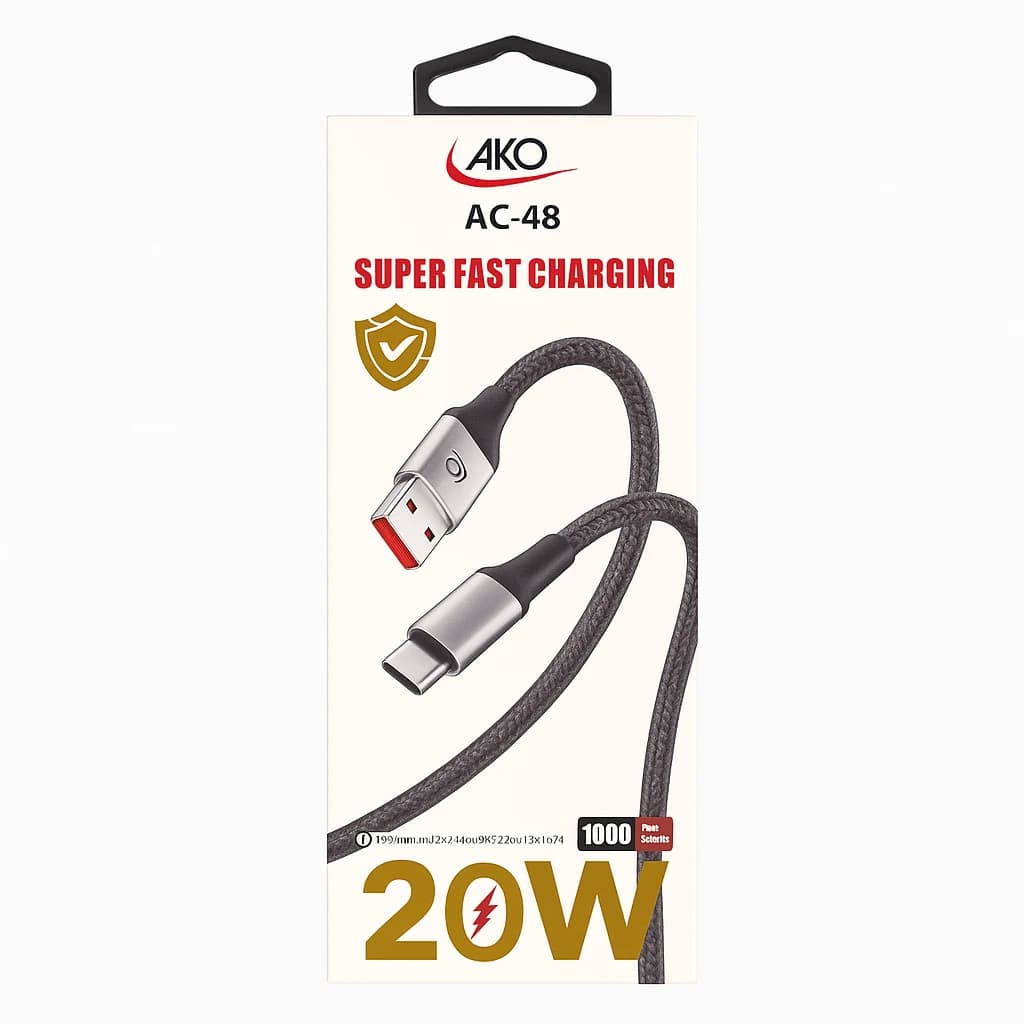 کابل تایپ سی AKO ac48 20w — تصویر ۲