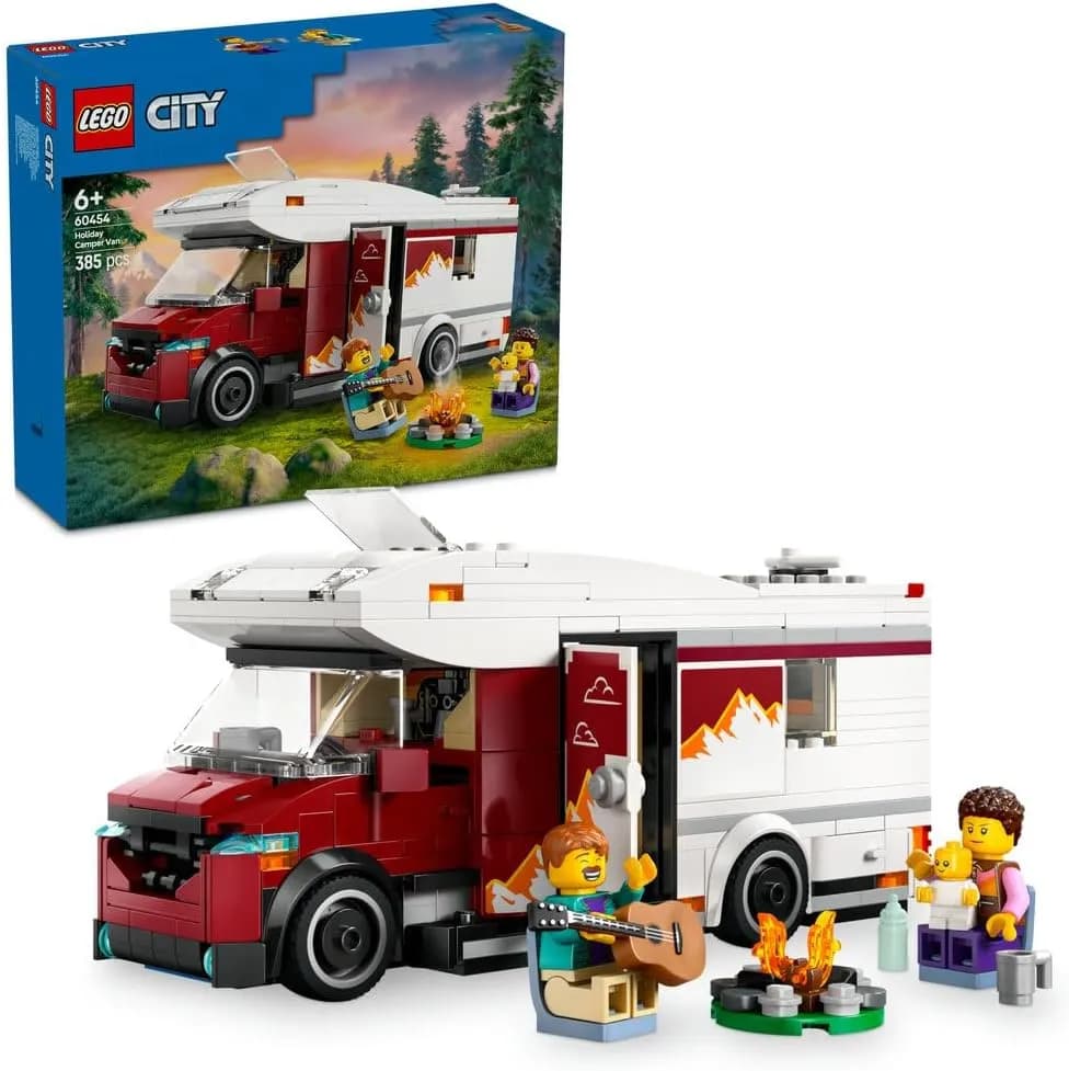 لگو سیتی مدل Holiday Adventure Camper Van کد 60454 — تصویر ۹