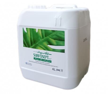 محلول ضدعفونی کننده سطوح چهار لیتری – رضا راد Surfosept Quick Plus — تصویر ۲