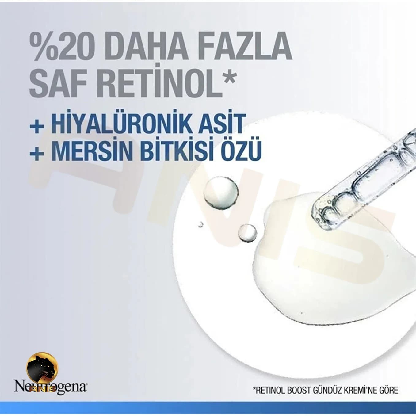 کرم شب ضد چروک +retinol boost نوتروژینا 50 میل — تصویر ۳