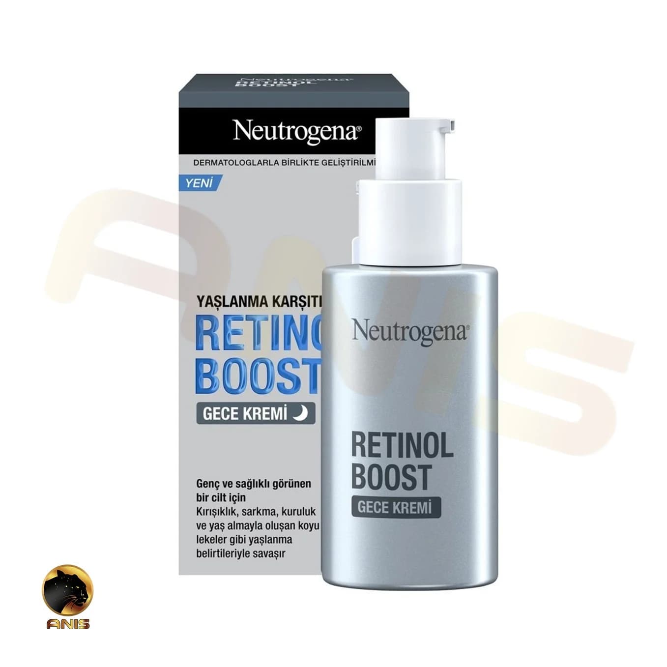 کرم شب ضد چروک retinol boost نوتروژینا 50 میل — تصویر ۲