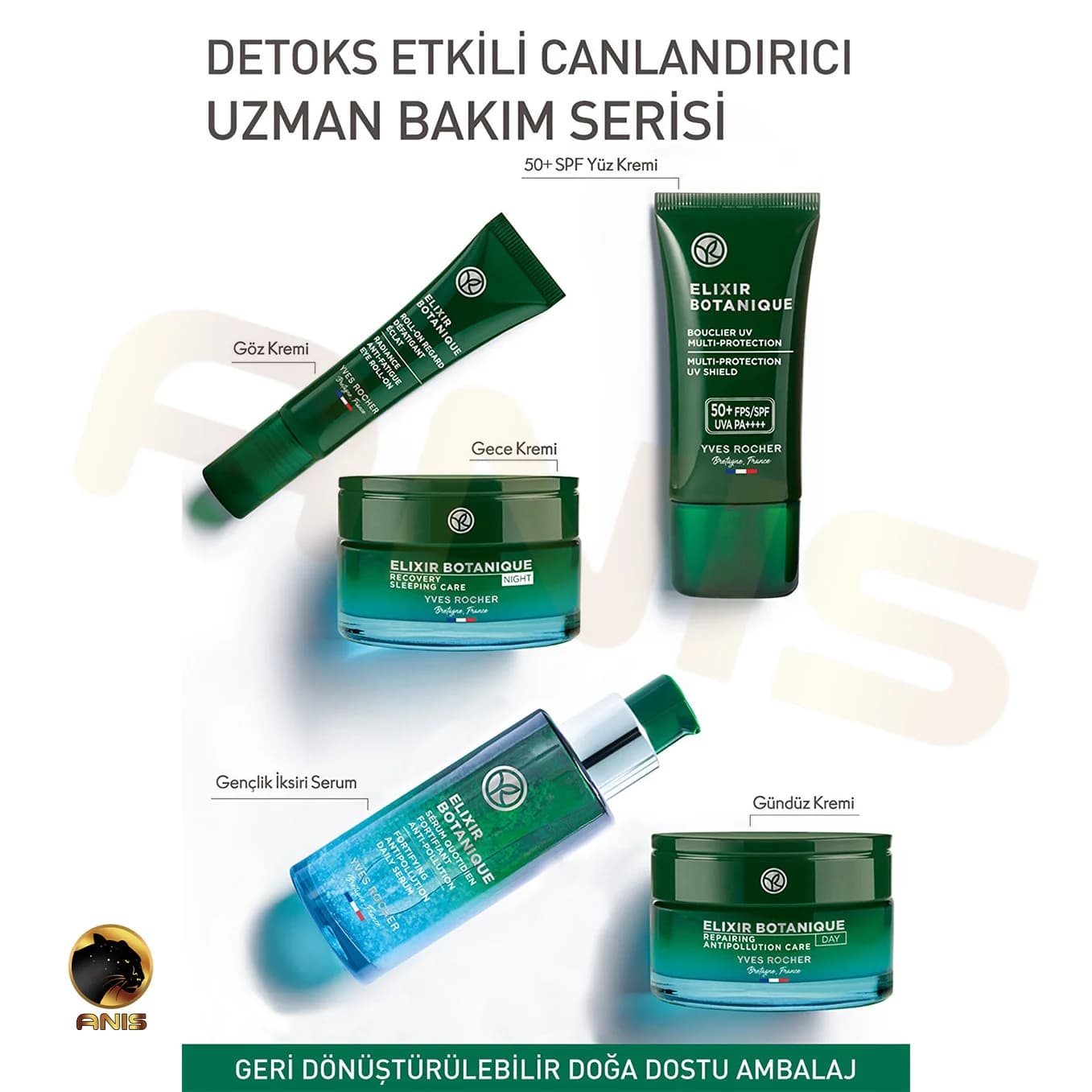 کرم ضد آفتاب Elixir Botanique ایوروشه حاوی جلبک اکسیژن رسان و نستورتیوم 30 میل — تصویر ۳
