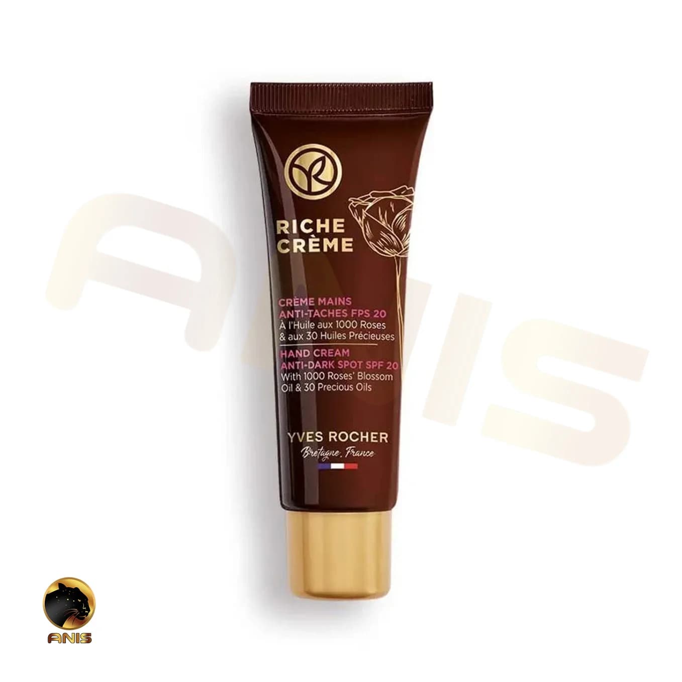 کرم ضد آفتاب Riche Creme ایوروشه حاوی عصاره گل رز ارگانیک SPF 20 حجم 50 میل — تصویر ۳