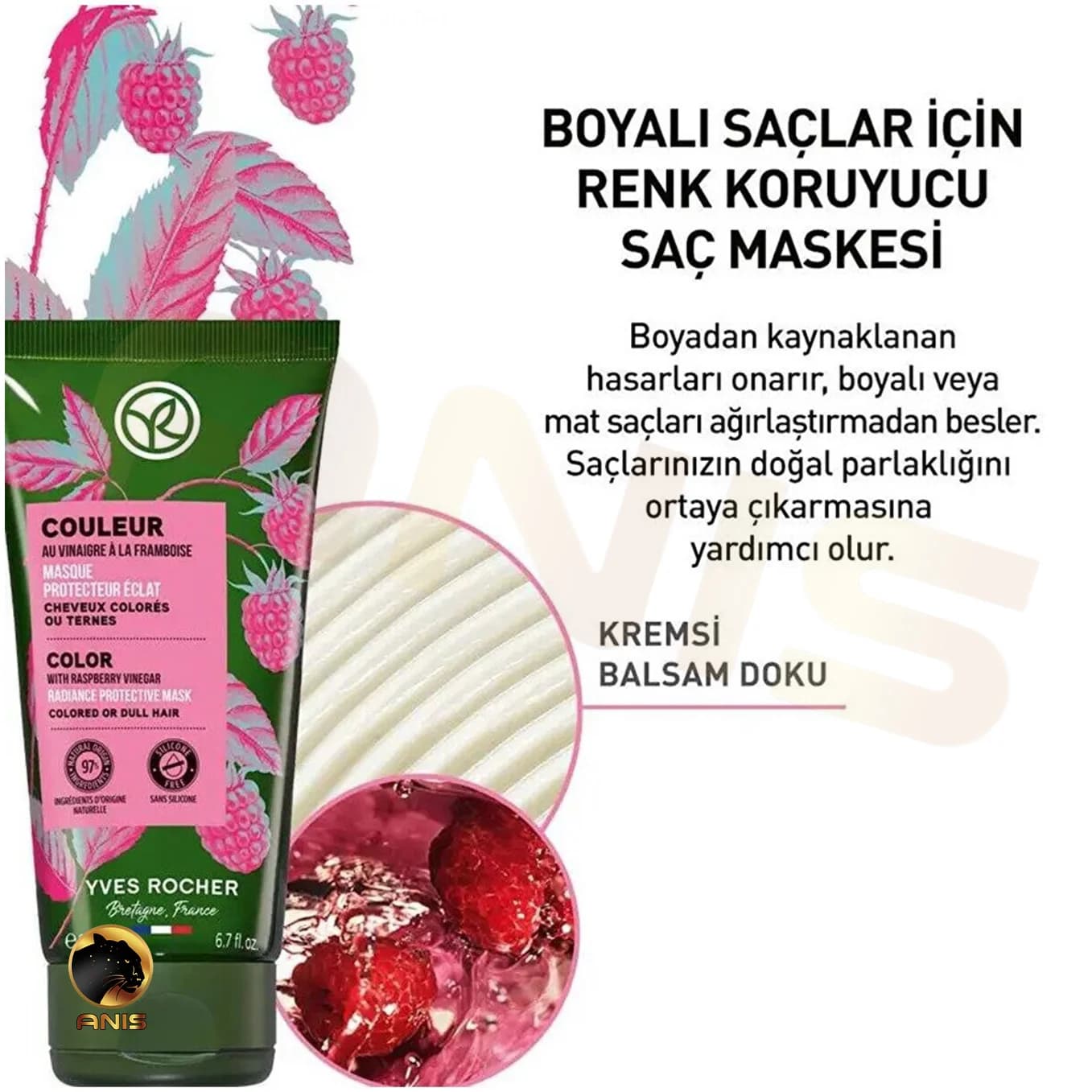 ماسک مو Couleur ایوروشه مخصوص موهای رنگ شده یا کدر 200 میل — تصویر ۳