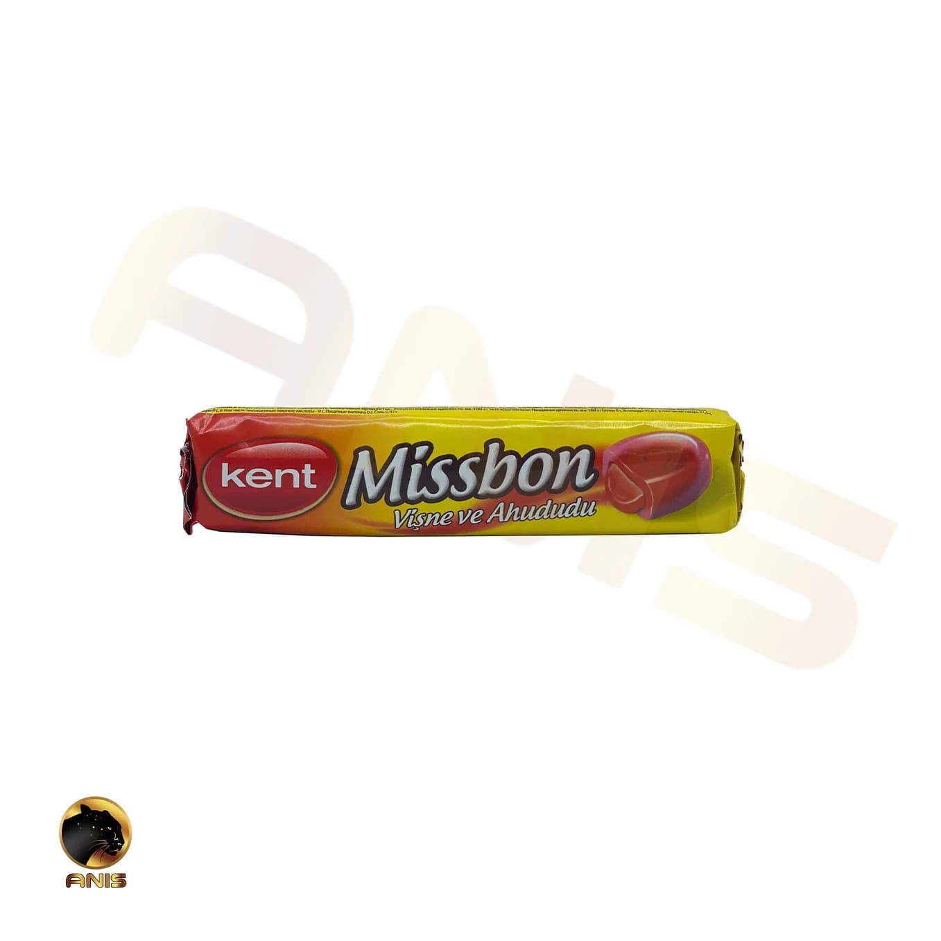 آبنبات گیلاس و تمشک کنت میسبون missbon وزن 43 گرم
