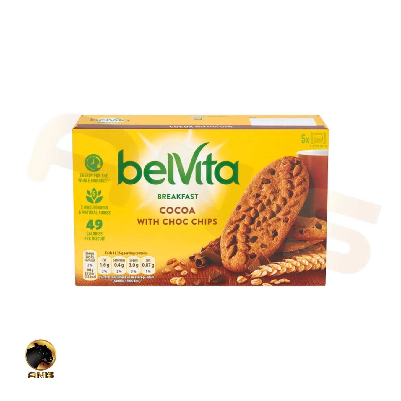 بیسکویت chocolat بلویتا اروپایی با طعم کاکویی 225 گرم
