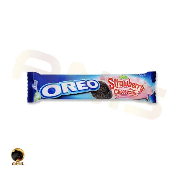 بیسکویت strawberry cheesecake اورئو اسپانیا با طعم چیز کیک توت فرنگی 154 گرم