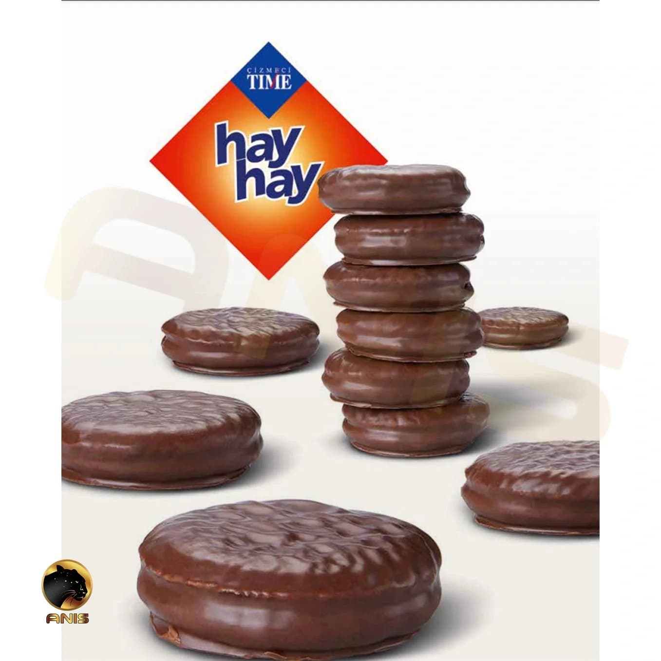 بیسکویت تایم hay hay با روکش شکلاتی 100 گرم — تصویر ۳