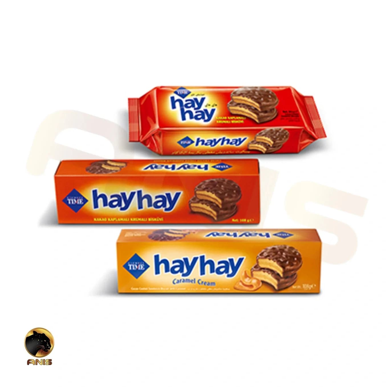 بیسکویت تایم hay hay با روکش شکلاتی 100 گرم — تصویر ۴