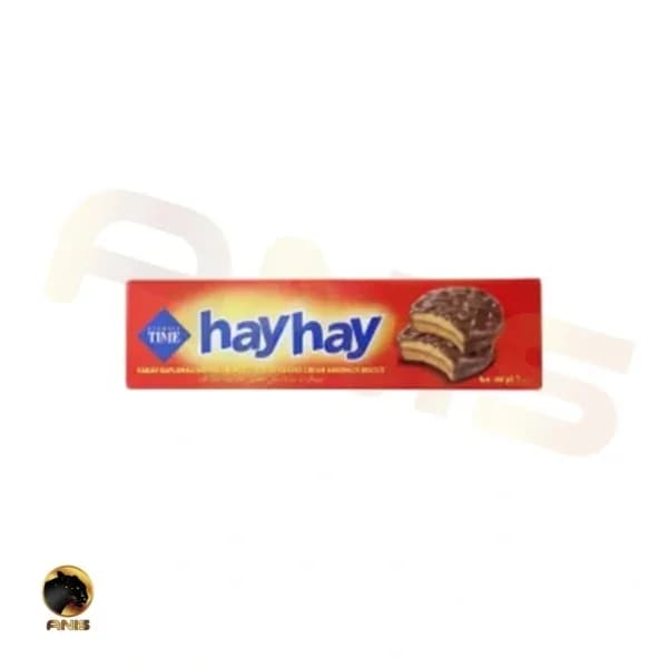 بیسکویت تایم hay hay با روکش شکلاتی 100 گرم