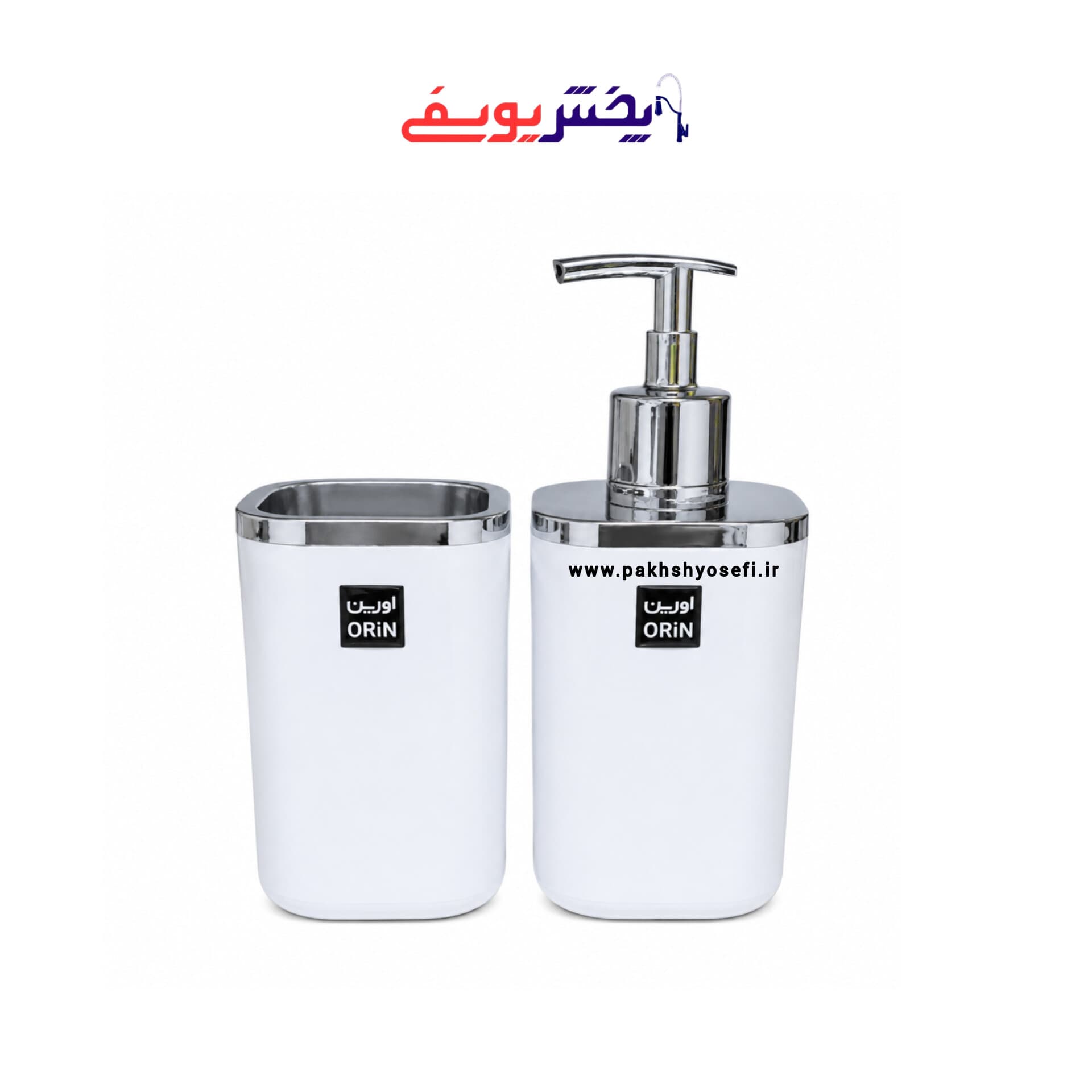ست جا مایع و مسواکی میراب رنگ طوسی — تصویر ۵