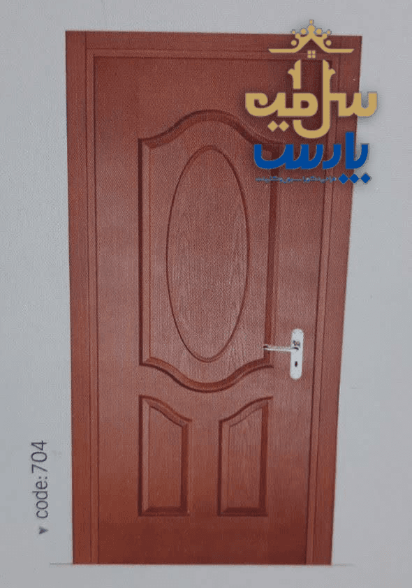 درب چوبی اتاق خواب HDF سه قاب — تصویر ۲