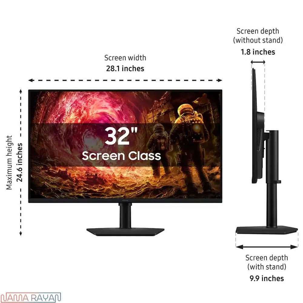 مانيتور 32 اینچ سامسونگ مدل Odyssey S32FG502 — تصویر ۲