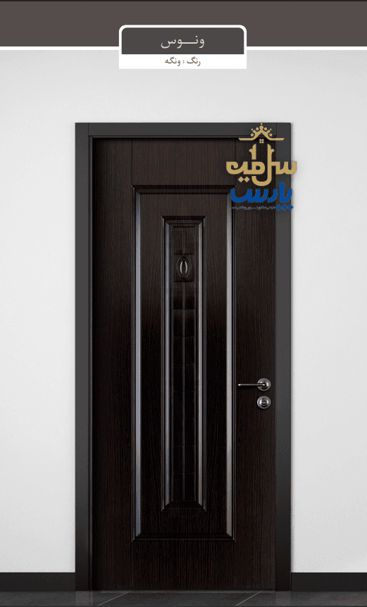 درب چوبی ملامینه طرح ونوس رنگ ونگه — تصویر ۲
