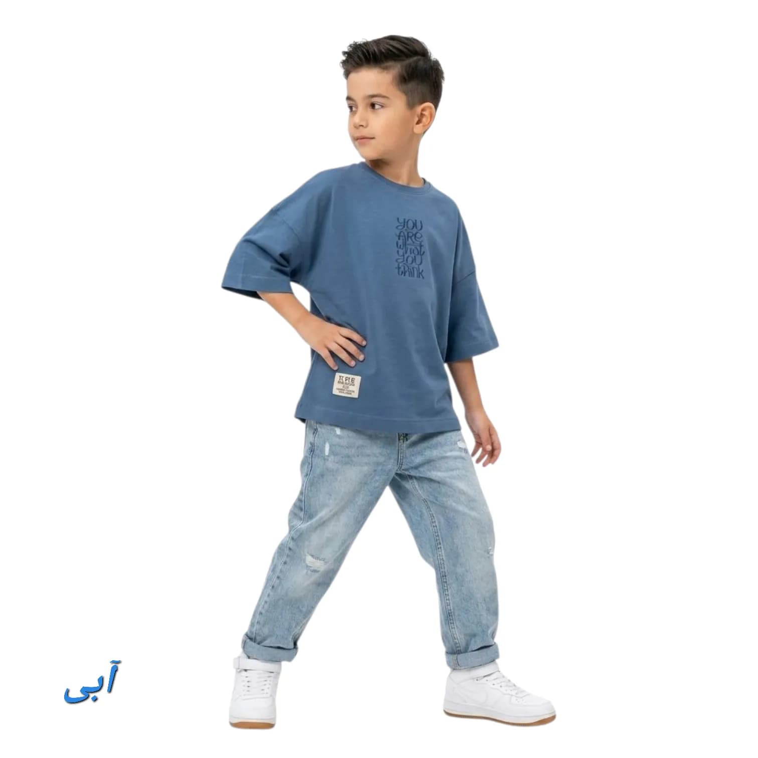 تیشرت باکسی پسرانه گلدوزی شده