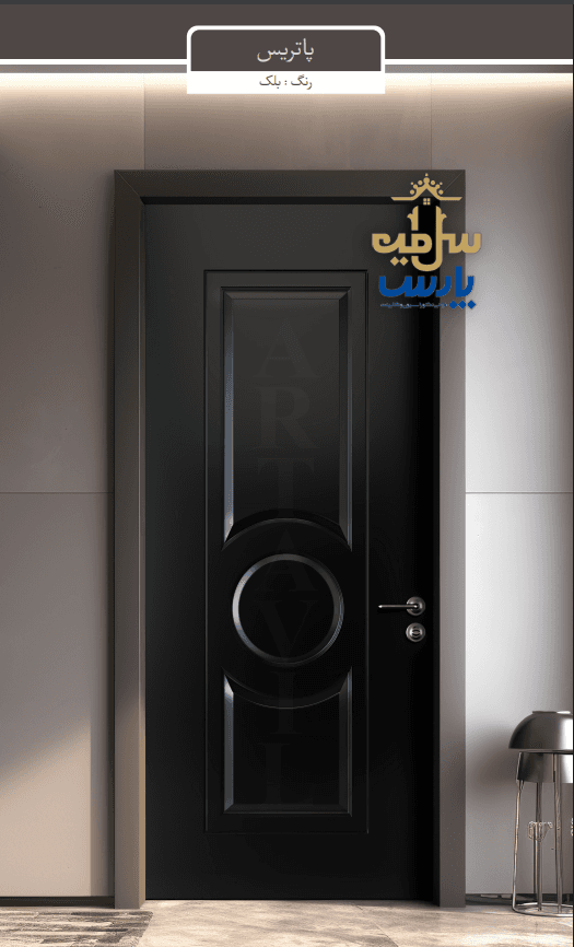 درب چوبی ملامینه طرح پاتریس بلک