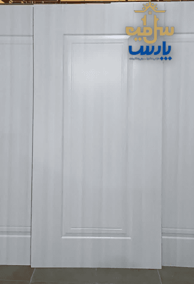 درب چوبی HPL تک قاب سفید کمبراش مات — تصویر ۲