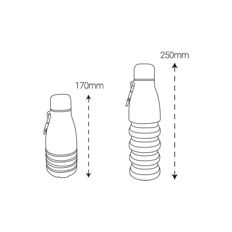قمقمه سیلیکونی پرو وان مدل PFB0012 گنجایش 0.55 لیتری — تصویر ۳
