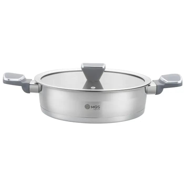 تابه سایز 24 استیل دو دسته مدل PS5130 ام جی اس