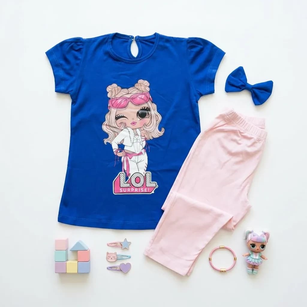 تیشرت شلوارک دخترانه LOL — تصویر ۸