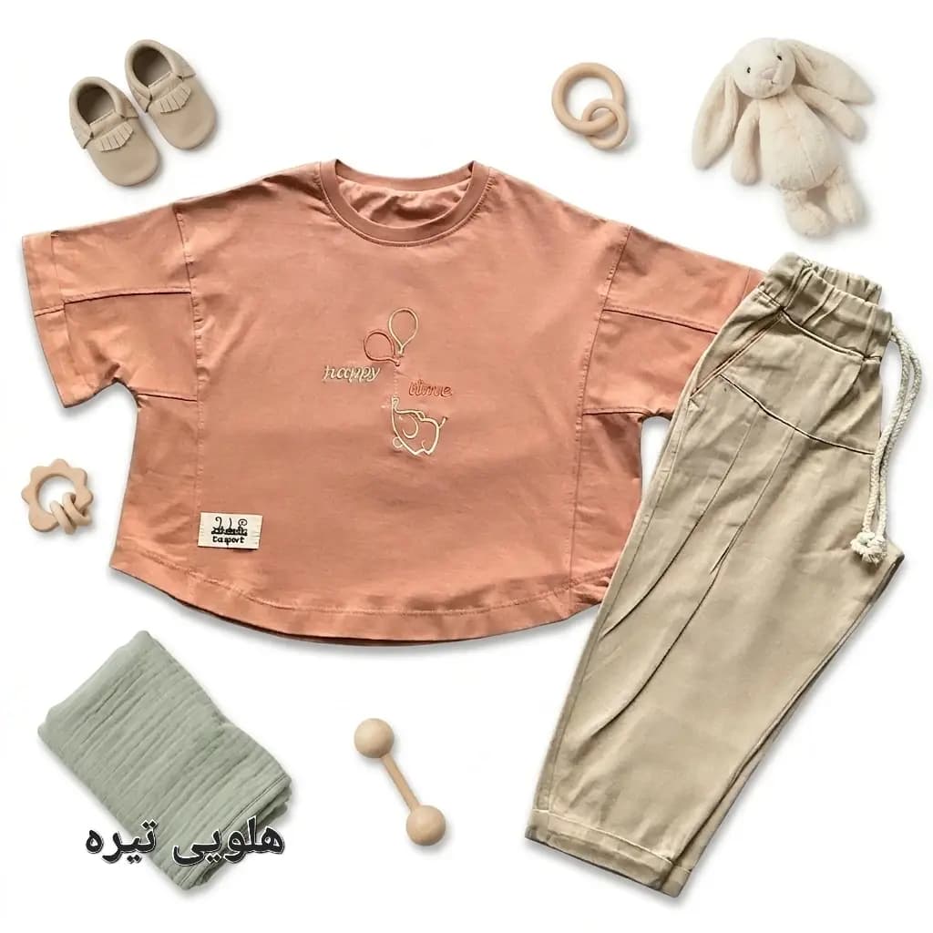 تیشرت شلوار دخترانه فیلی — تصویر ۳