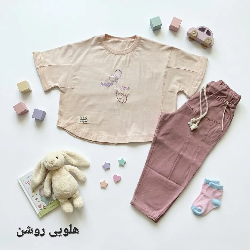 تیشرت شلوار دخترانه فیلی — تصویر ۵