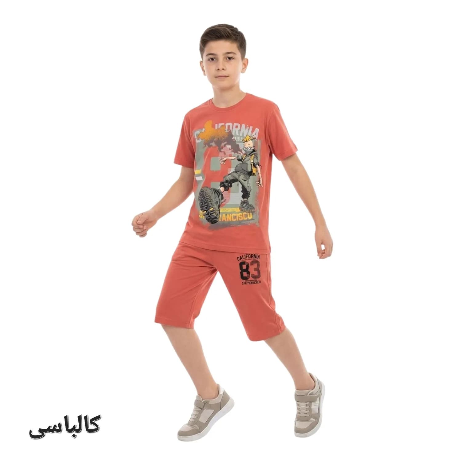 تیشرت شلوارک پسرانه کالیفرنیا — تصویر ۲
