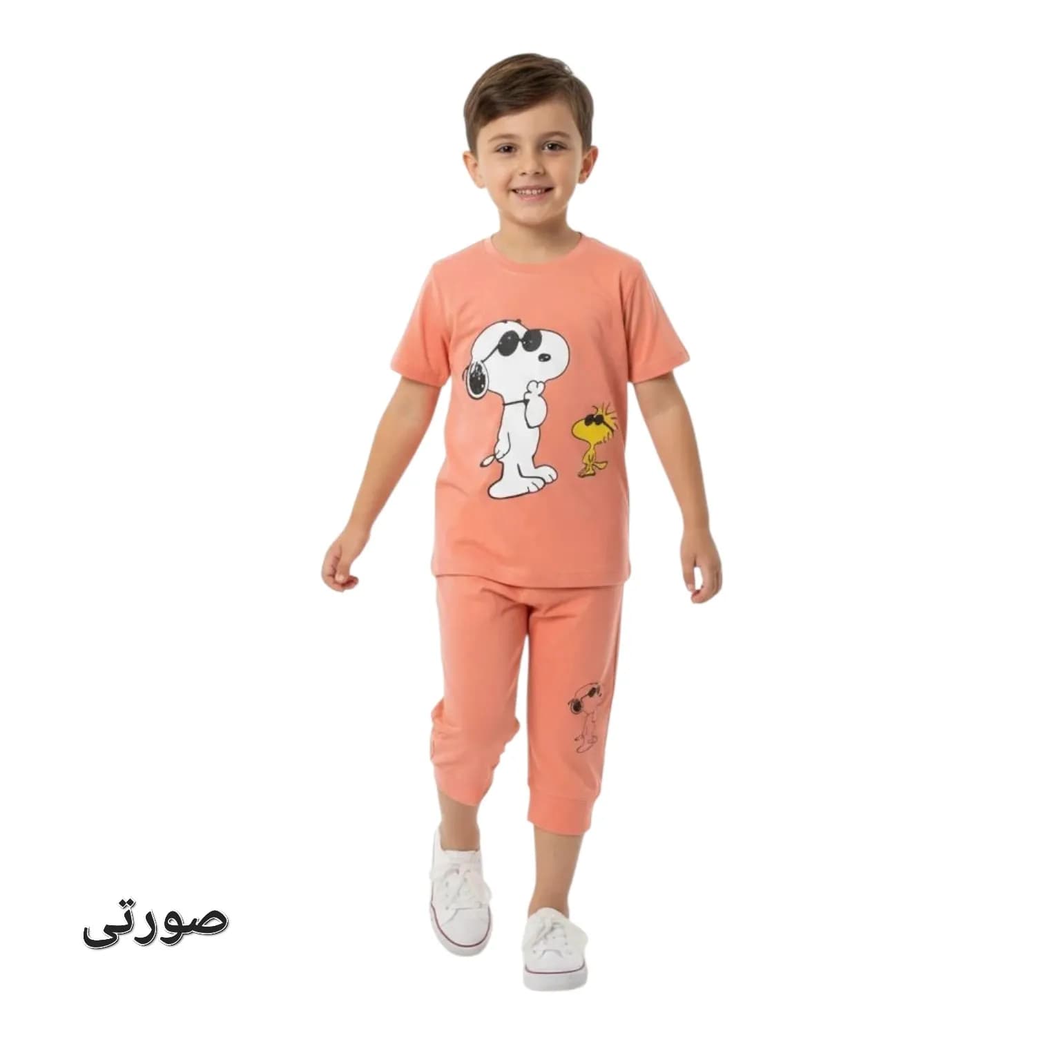 تیشرت شلوارک پسرانه اسنوپی — تصویر ۳