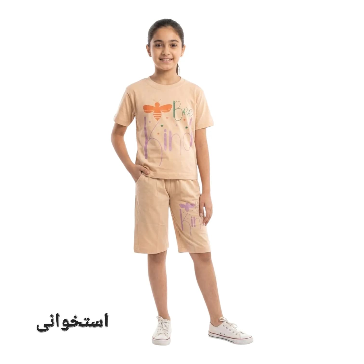 تیشرت شلوارک دخترانه Bee — تصویر ۳