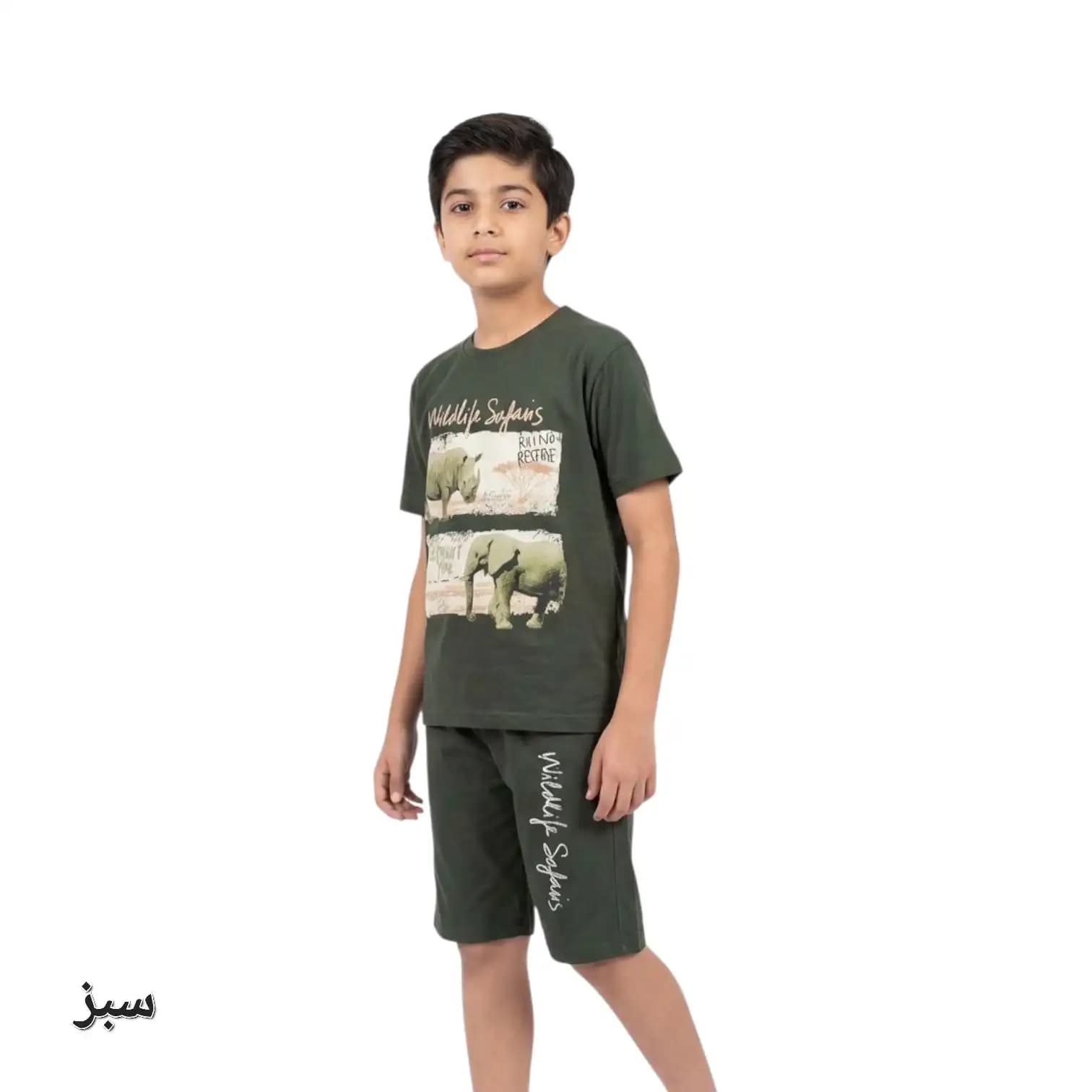 تیشرت شلوارک پسرانه کرگدن