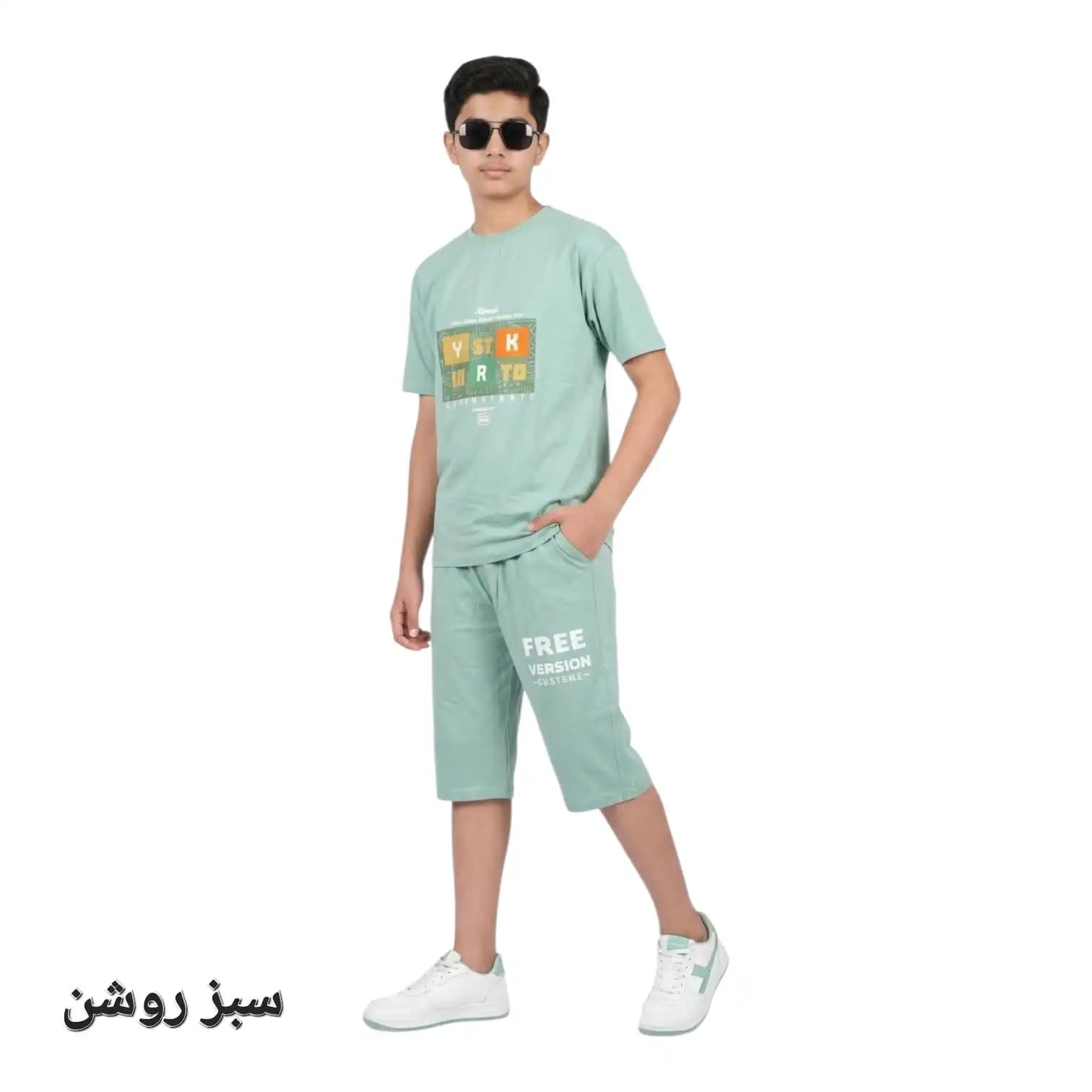 تیشرت شلوارک پسرانه نوجوان انجین پارت — تصویر ۴