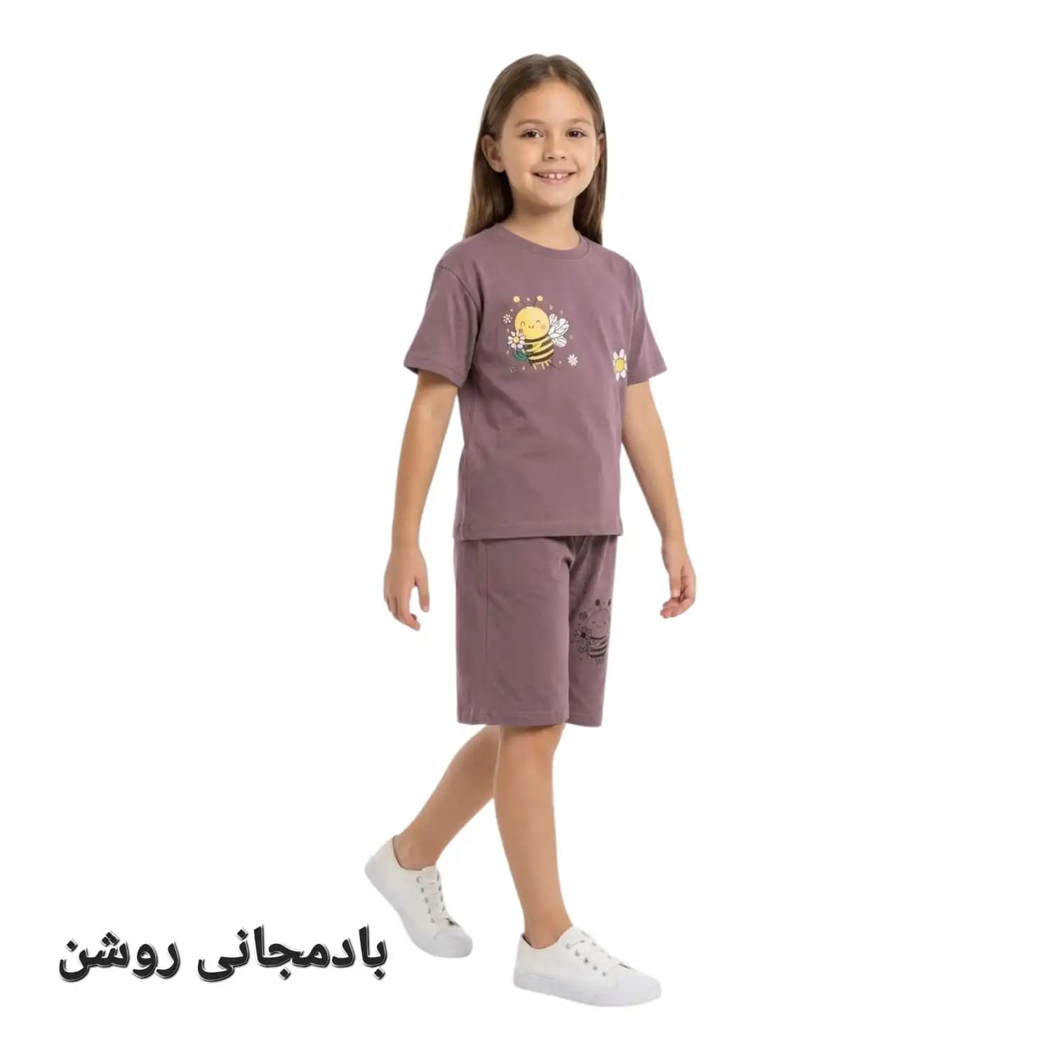 تیشرت شلوارک بچه گانه دخترانه زنبور — تصویر ۸