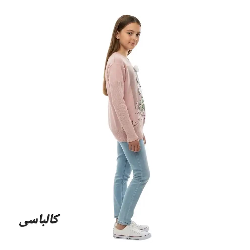 بلوز بافت دخترانه طرح کلاه — تصویر ۶