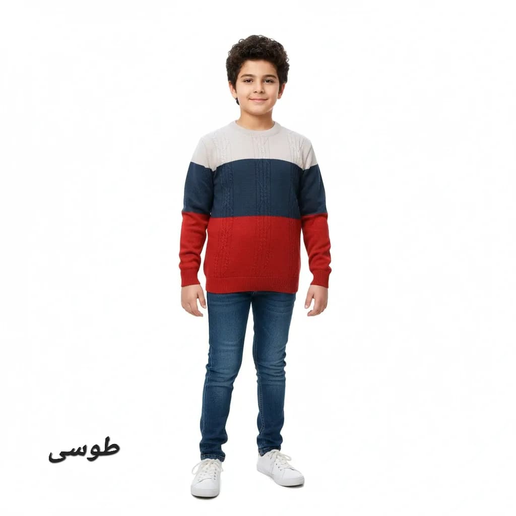 بلوز بافت پسرانه سان — تصویر ۵