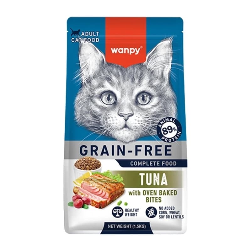 غذای خشک گربه بالغ ونپی طعم ماهی تن Wanpy Tuna وزن 1.5 کیلوگرم — تصویر ۲