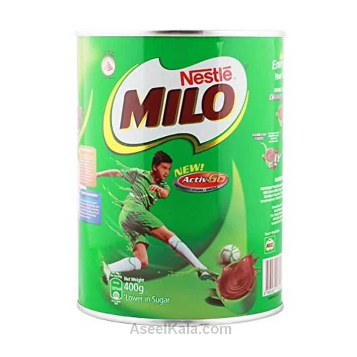 پودر میلو شیر شکلات همراه با غلات وزن 400 گرم – MILO