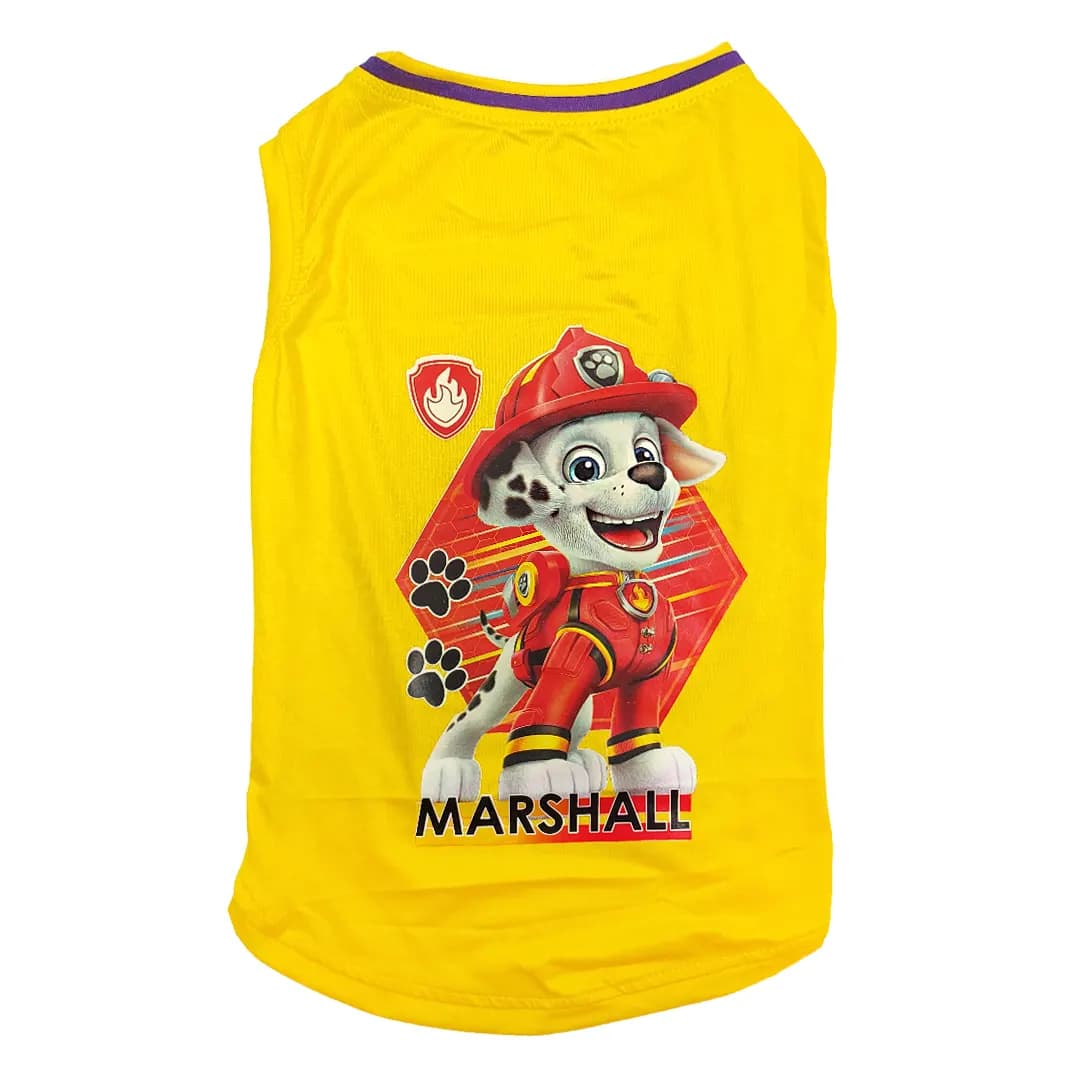 لباس تیشرت سگ و گربه حلقه آستین Marshal سایز XL