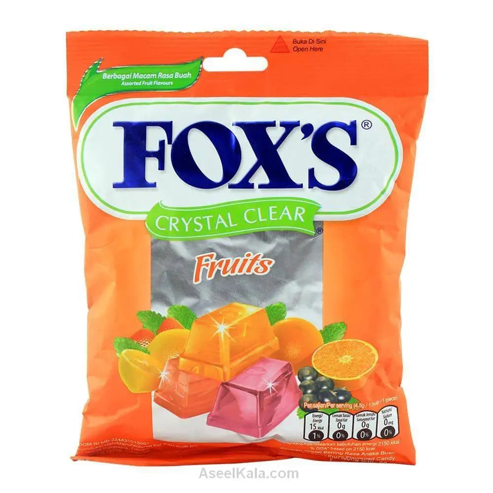 آبنبات فاکس میوه جات پاکتی 90 گرمی – Fox’s