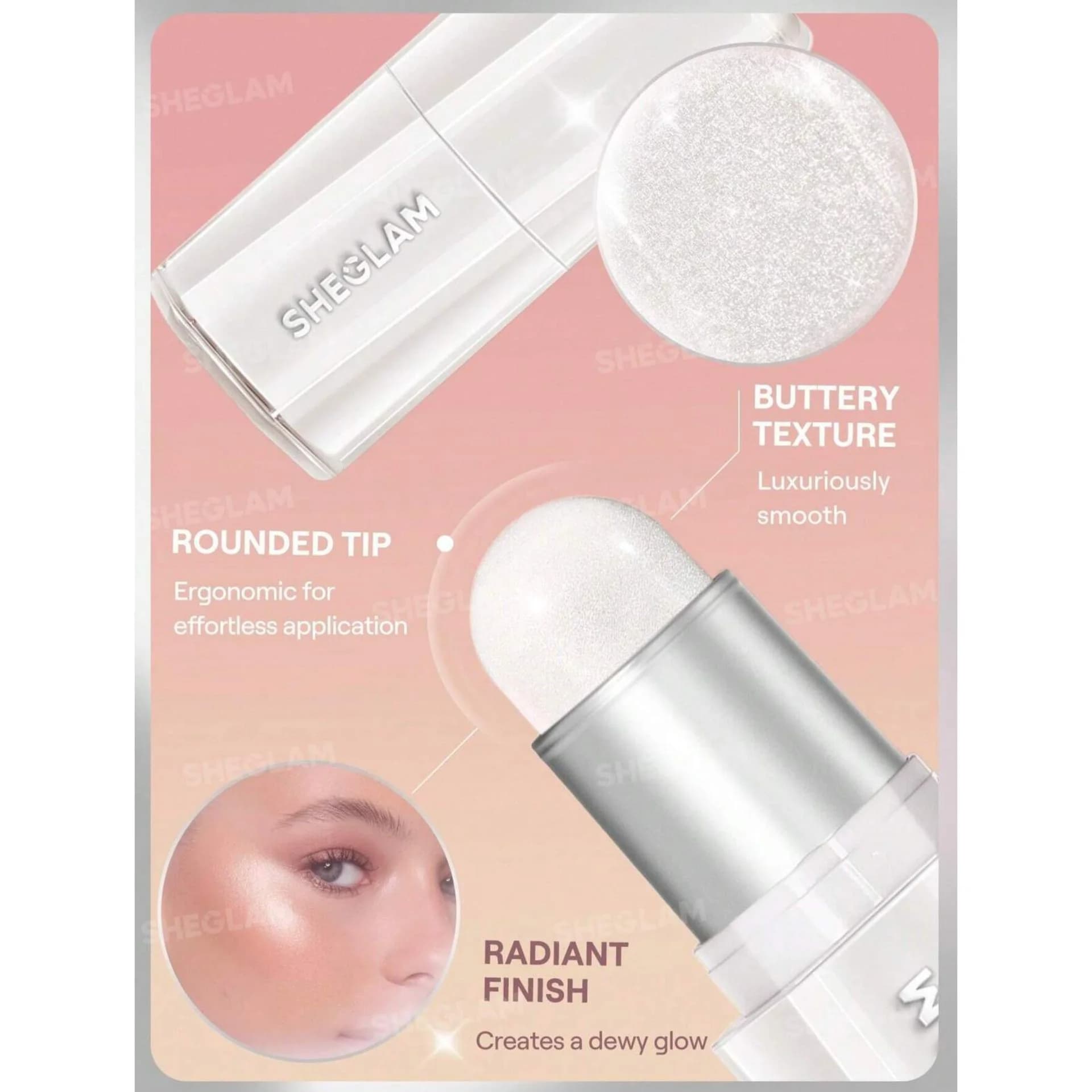 هایلایتر استیکی کره ای شیگلم SHEGLAM مدل Buttery Bling — تصویر ۵