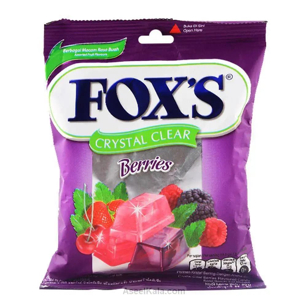 آبنبات فاکس میوه های قرمز پاکتی 90 گرمی – Fox’s — تصویر ۲